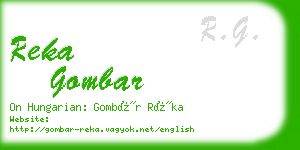 reka gombar business card